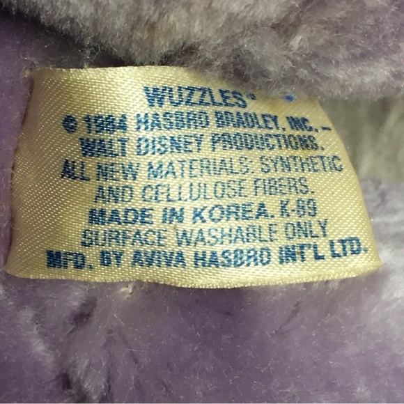 SOLD OUT —— WUZZLES ELEROO Elephant Kangaroo 12” Hasbro Softies Plush VTG 1984 - Picture 9 of 11